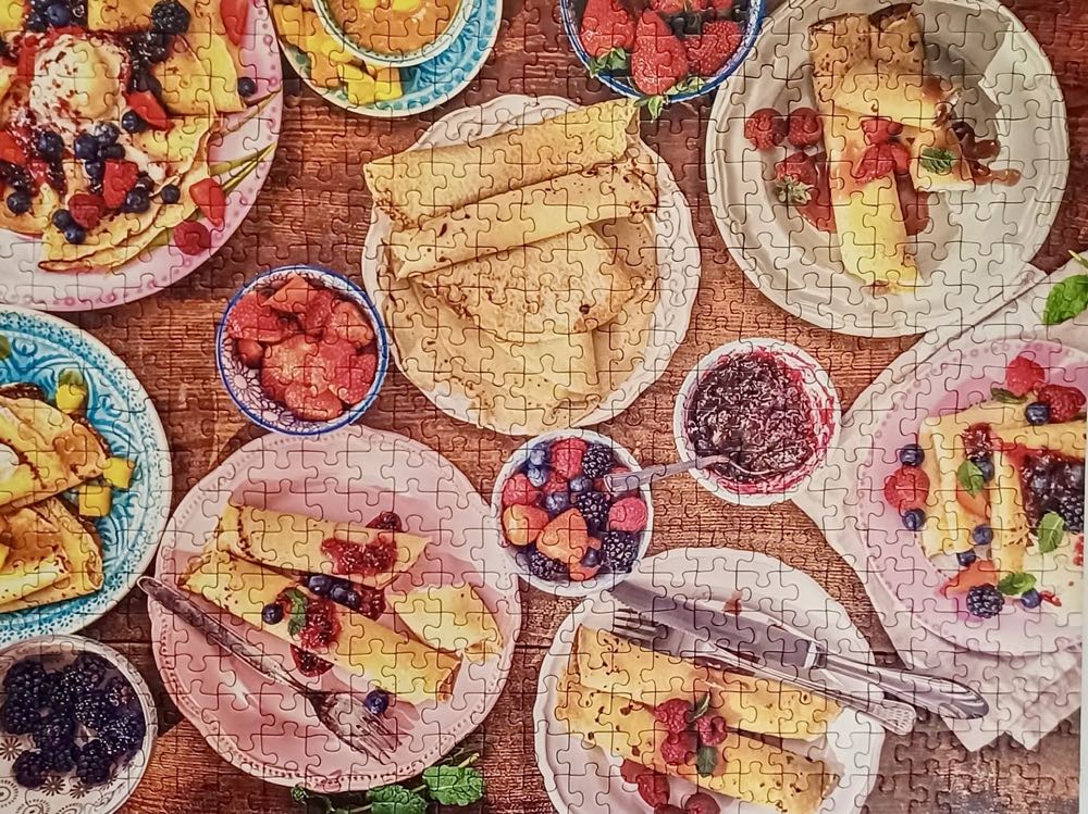 Food Porn : Breakfast of Champions - Ravensburger puzzle collectible [Barcode 4005556824663] - Main Image 2