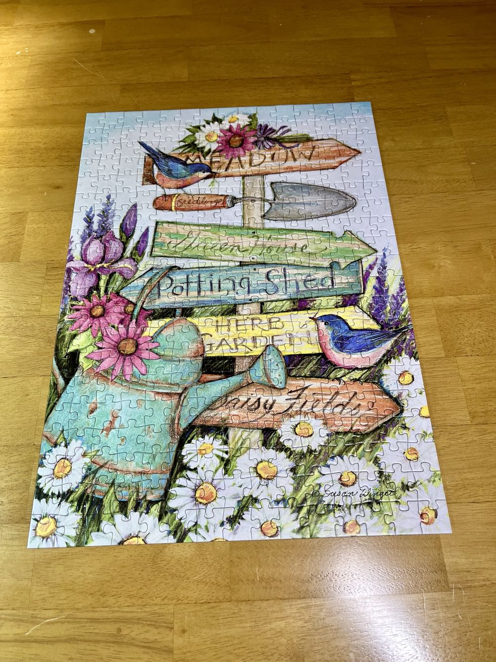 Garden Sign - Lang puzzle collectible [Barcode 9780741258182] - Main Image 2