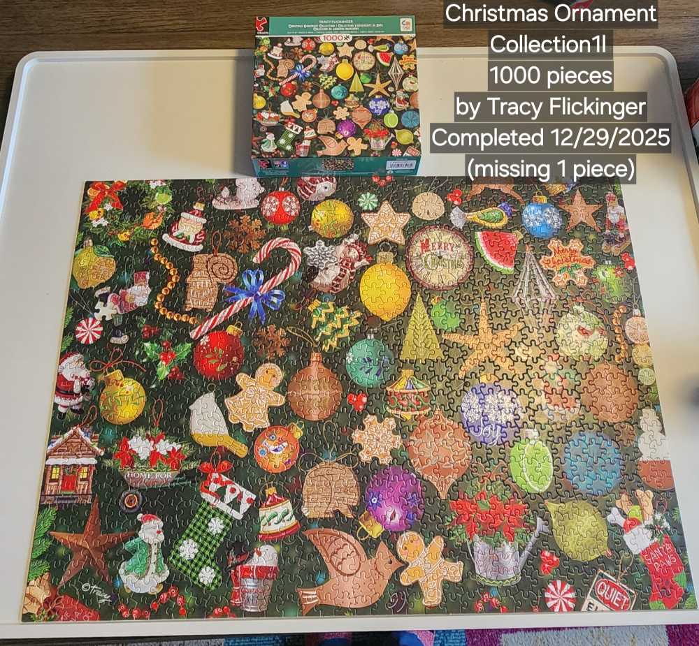 Christmas Ornament Collection - Ceaco puzzle collectible [Barcode 021081334082] - Main Image 4