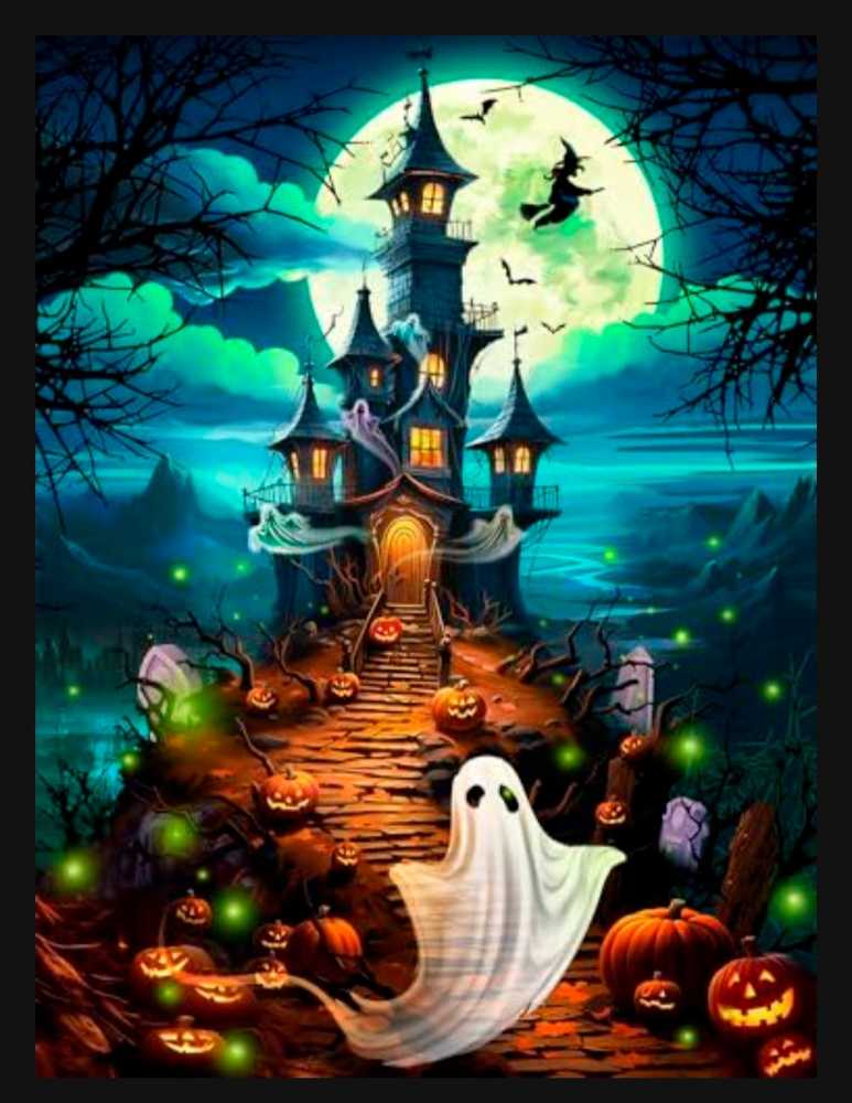 Haunted Hilltop - Vermont Christmas Company puzzle collectible [Barcode 819273025098] - Main Image 2