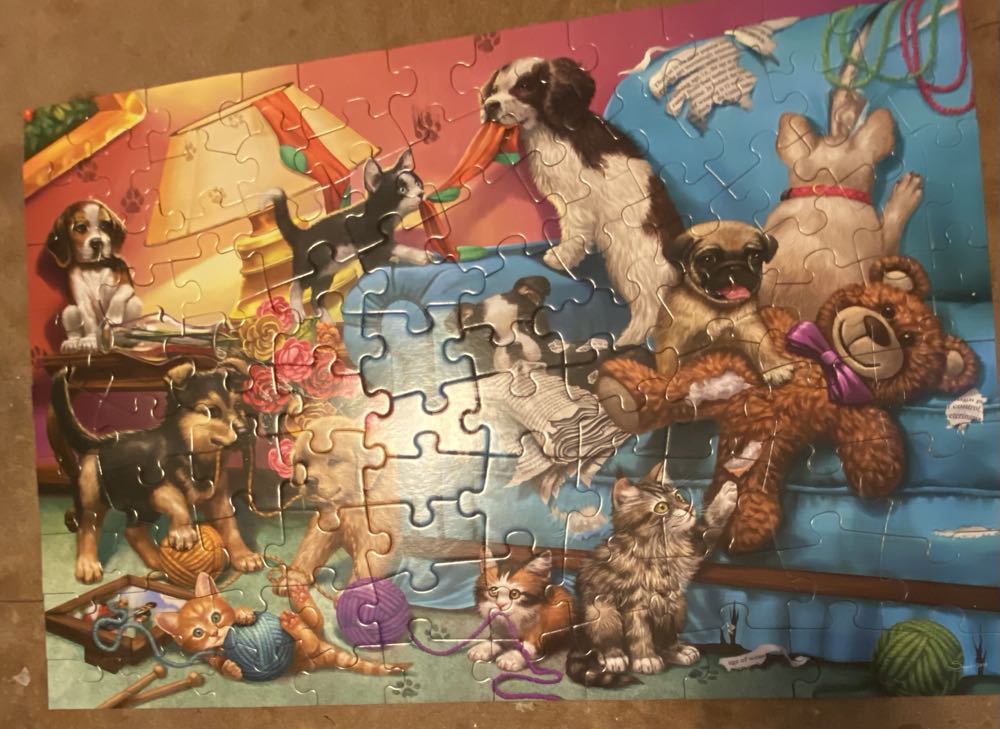 PAWS GONE WILD - Vermont Christmas Company 🇺🇸 puzzle collectible [Barcode 819273021366] - Main Image 2