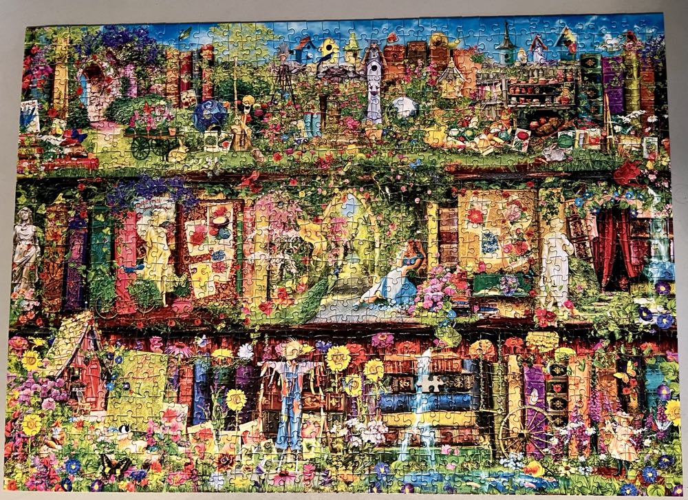 Garden Bookshelves - China puzzle collectible [Barcode 6971131491866] - Main Image 2