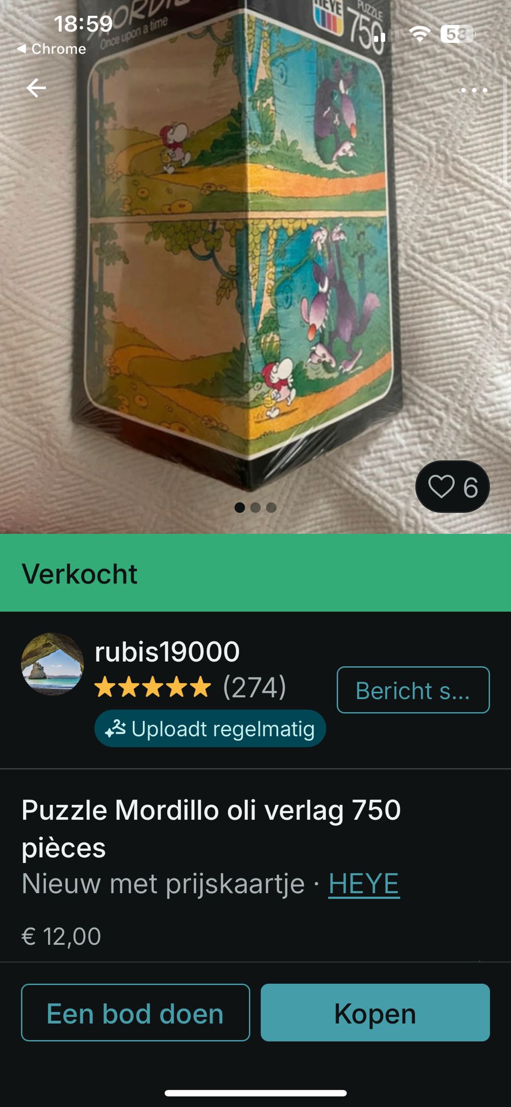 Once Upon A Time - Heye Puzzle puzzle collectible [Barcode 4001689085834] - Main Image 4