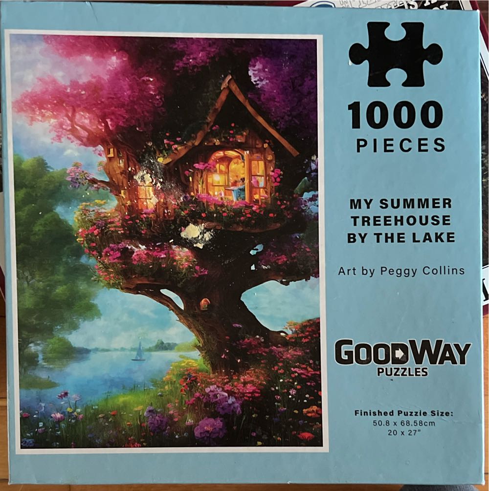 My Summer Treehouse By The Lake - GoodWay Puzzles puzzle collectible [Barcode 655368983795] - Main Image 2
