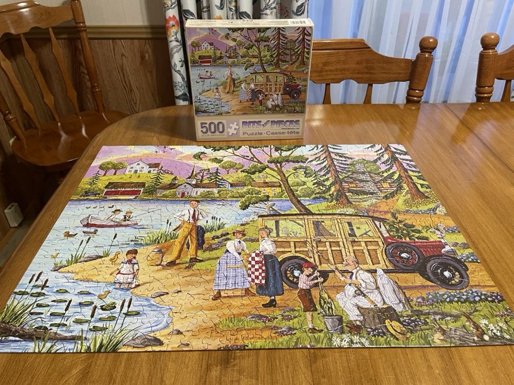 Lakeside Picnic - Bits & Pieces puzzle collectible [Barcode 704812113223] - Main Image 2