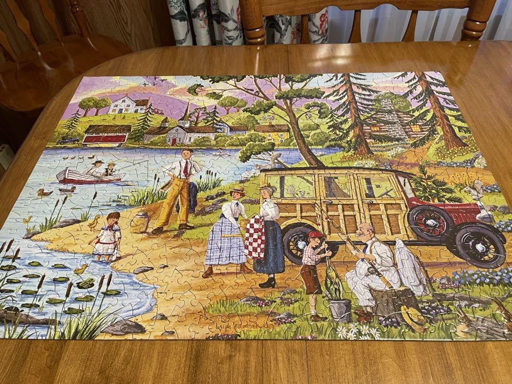 Lakeside Picnic - Bits & Pieces puzzle collectible [Barcode 704812113223] - Main Image 3