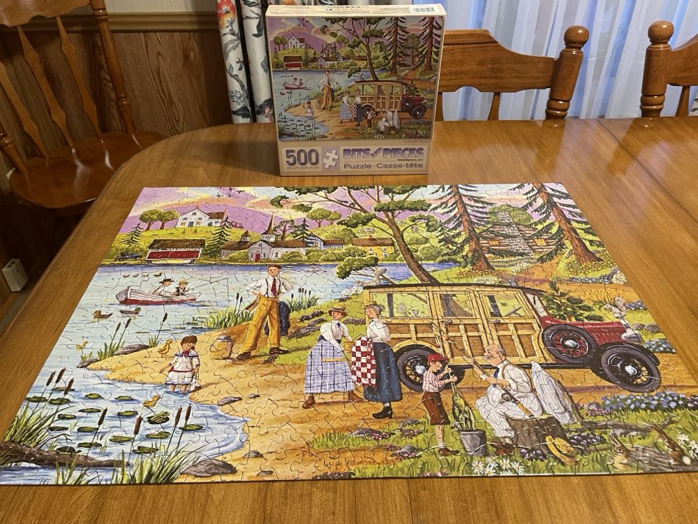 Lakeside Picnic - Bits & Pieces puzzle collectible [Barcode 704812113223] - Main Image 4