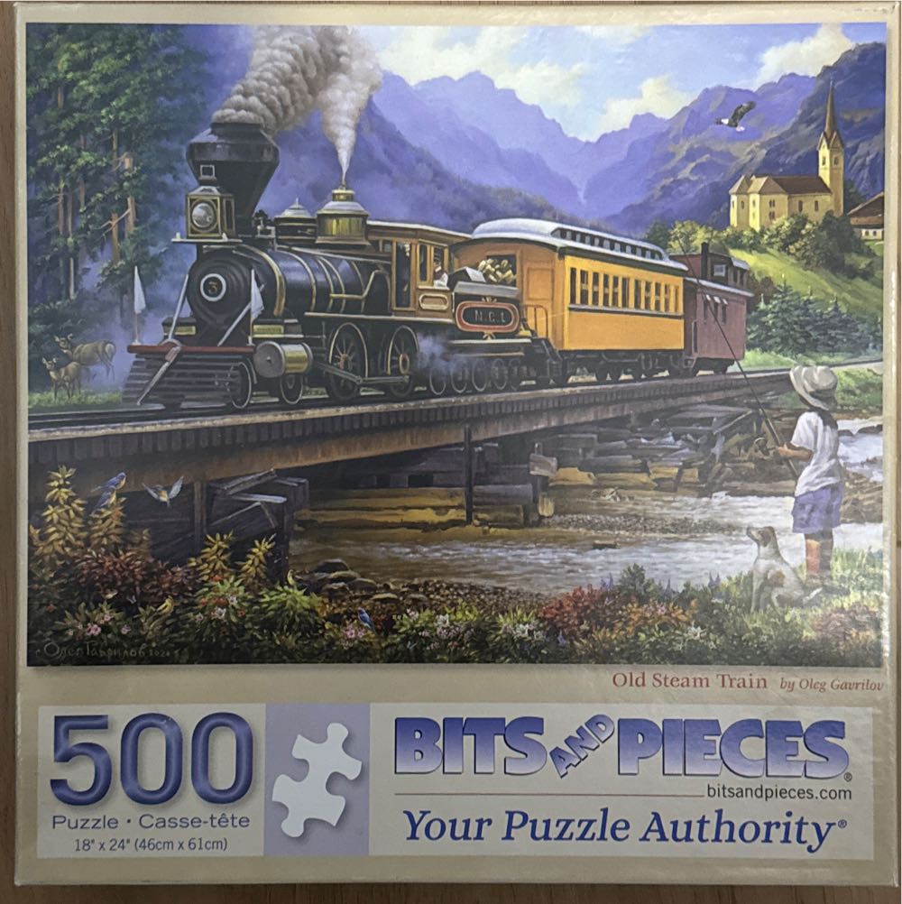 Old Steam Train - Bits & Pieces puzzle collectible [Barcode 192949078803] - Main Image 2