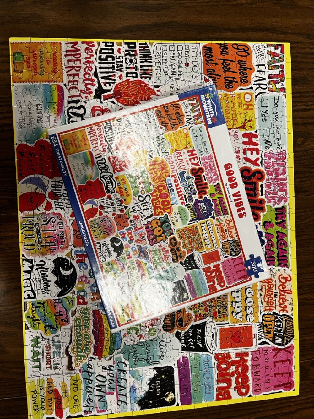 Good Vibes (SOLD) - White Mountain puzzle collectible [Barcode 724819268481] - Main Image 3