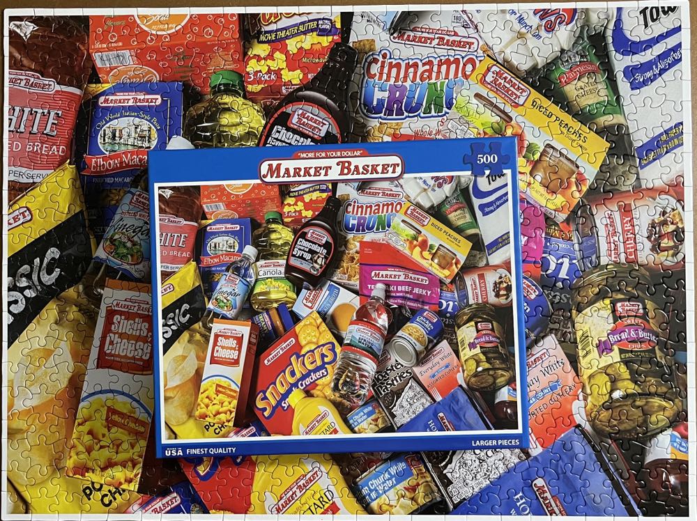 Market Basket - White Mountain puzzle collectible [Barcode 724819268559] - Main Image 3
