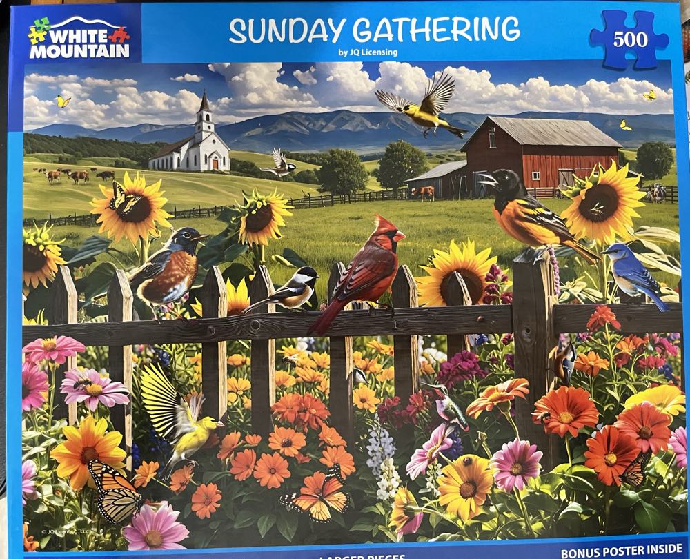 SOLD-Sunday Gathering - White Mountain 🇺🇸 puzzle collectible [Barcode 724819268542] - Main Image 2