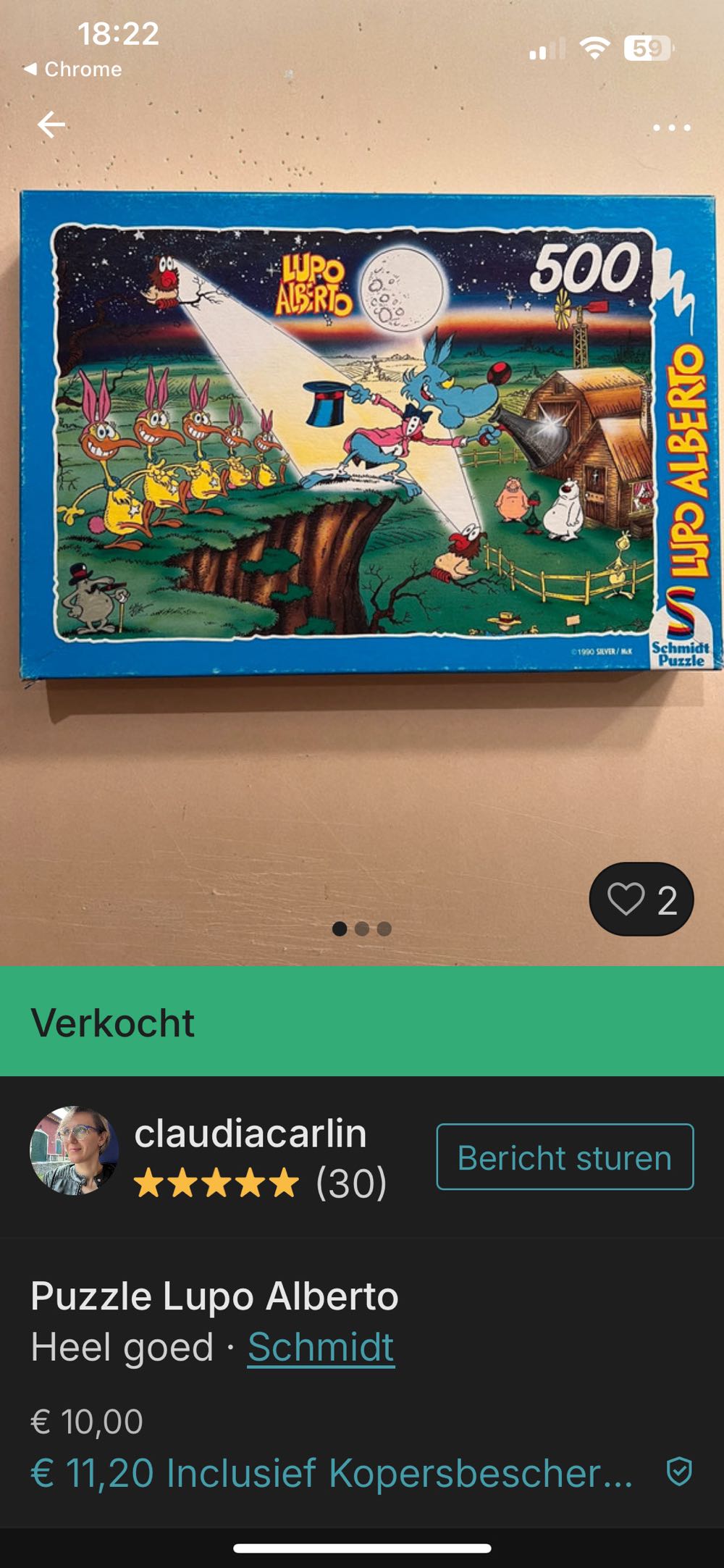 Lupo Alberto Magic - Schmidt puzzle collectible [Barcode 4002998094388] - Main Image 3