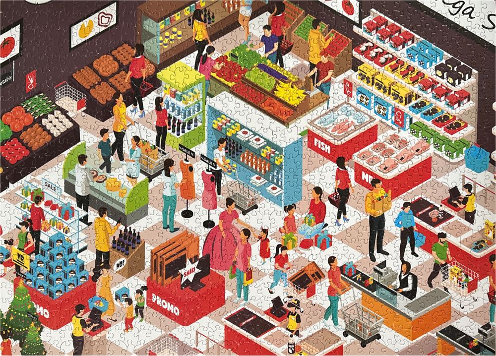 Food Mart - Brain Tree puzzle collectible [Barcode 8906139540689] - Main Image 2