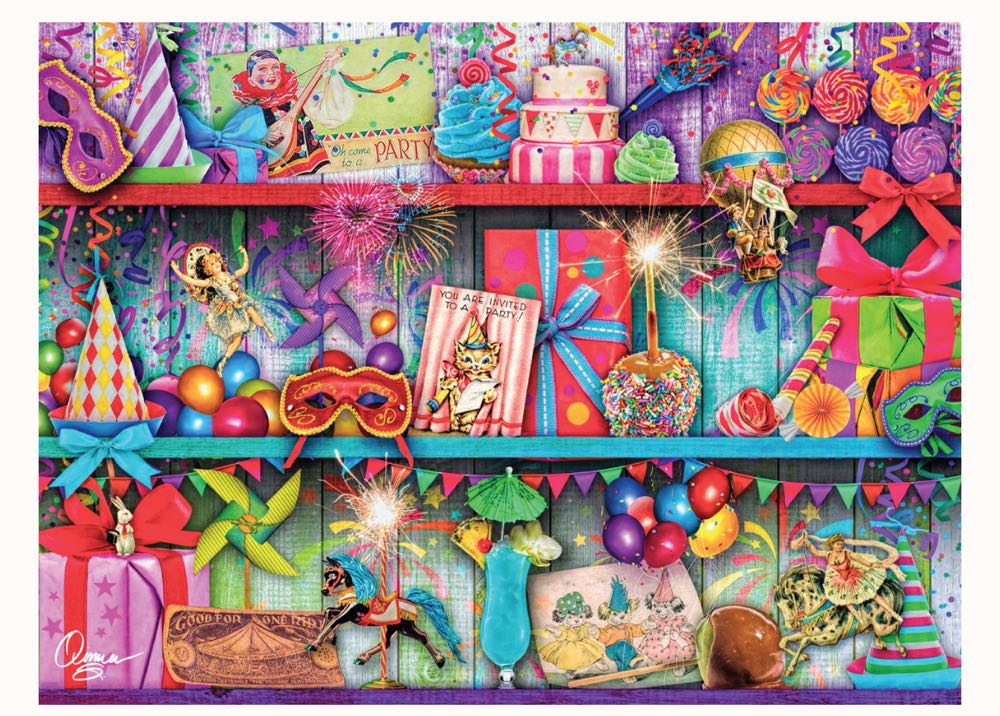 Pretty Party - Buffalo Aimee Stewart puzzle collectible [Barcode 079346127597] - Main Image 2