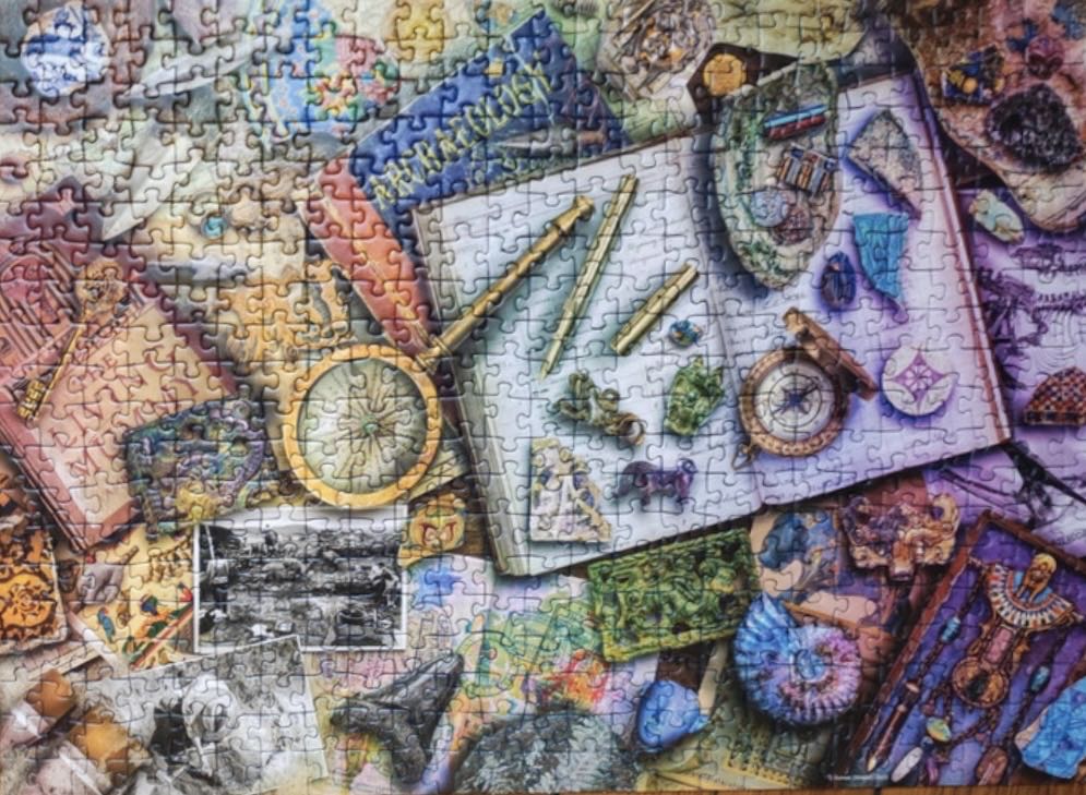 Archaeologist’s Desk - Gifted To MB - Ravensburger puzzle collectible [Barcode 4005555006992] - Main Image 3