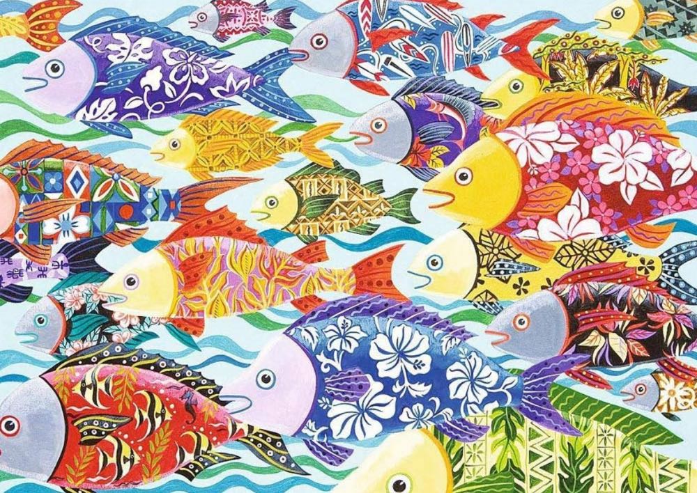 Hawaiian Fish - Ravensburger puzzle collectible [Barcode 4005556194001] - Main Image 2