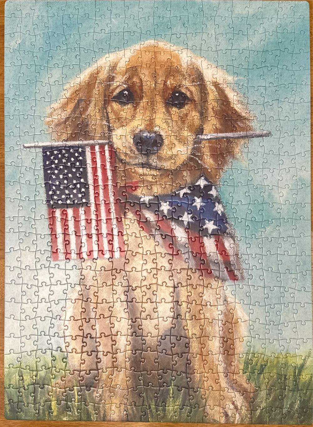 Primitives By Kathy Puzzle Golden Puppy  puzzle collectible [Barcode 190134153816] - Main Image 2