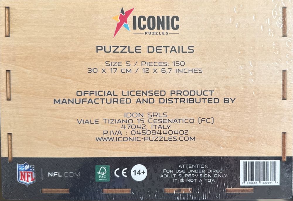 Iconic Unisex Adult Wooden Puzzle Multicoloured - Iconic Puzzles puzzle collectible [Barcode 806812220601] - Main Image 2