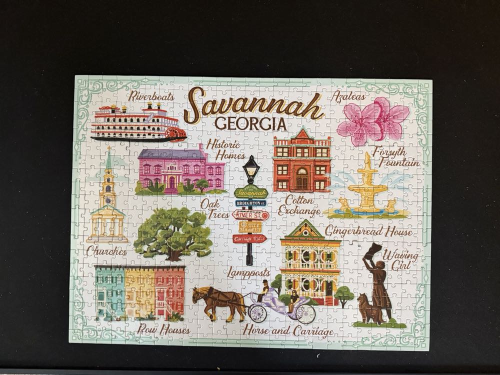 Savannah Georgia - Iconic Puzzles puzzle collectible [Barcode 764169043161] - Main Image 2