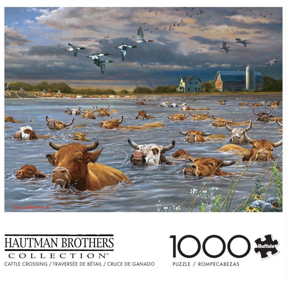 Cattle Crossing - Buffalo puzzle collectible [Barcode 079346131204] - Main Image 2