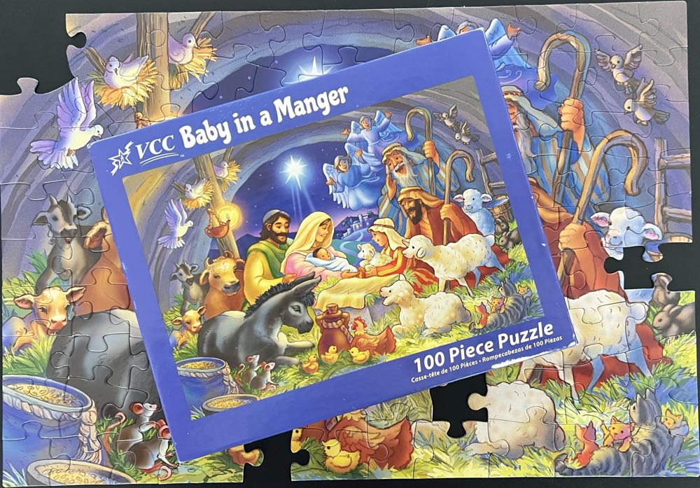 Baby In A Manger - Vermont Christmas  Company puzzle collectible [Barcode 819273021892] - Main Image 4