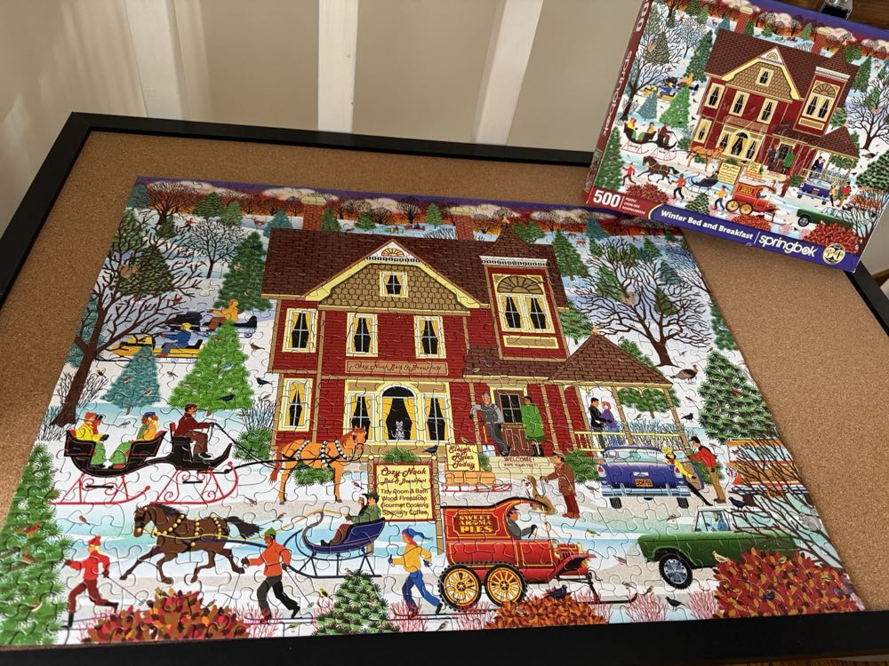 Winter Bed And Breakfast - Springbok puzzle collectible [Barcode 091683016969] - Main Image 2