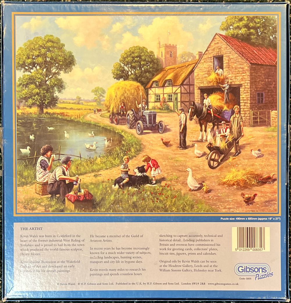 Harvest Time - Gibsons Puzzles puzzle collectible [Barcode 5012269008357] - Main Image 2