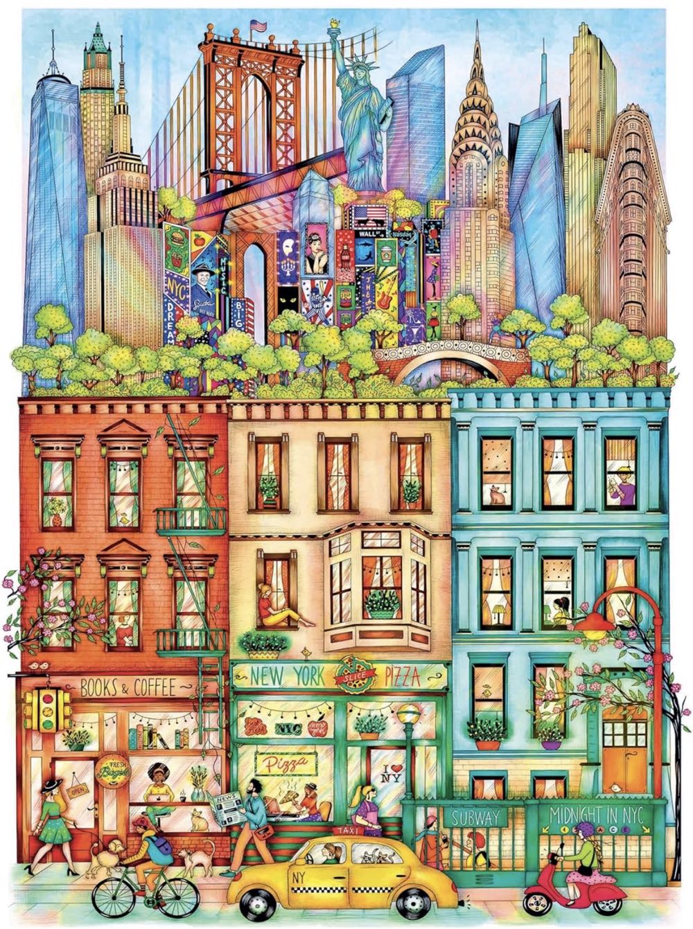 Cities At Midnight - New York-DONE - Ki puzzle collectible [Barcode 773392516854] - Main Image 2