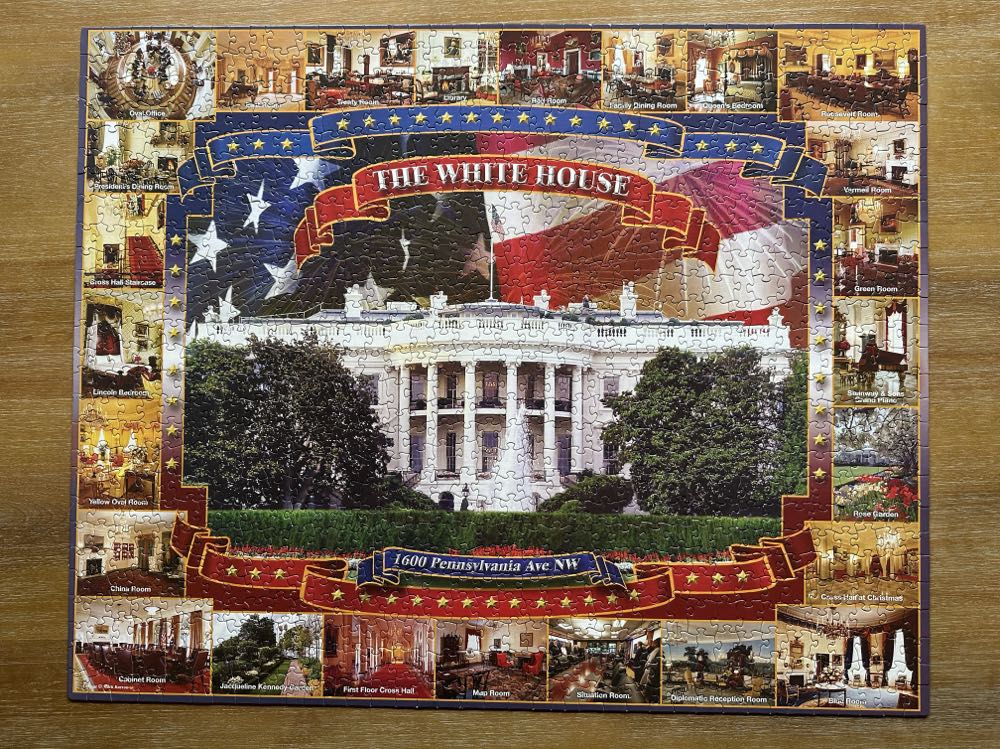 The White House ✅ (C,S) - White Mountain Puzzles puzzle collectible [Barcode 037710000020] - Main Image 2