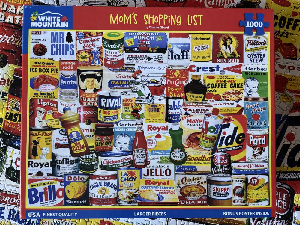 Mom’s Shopping List - White Mountain puzzle collectible [Barcode 724819267118] - Main Image 3