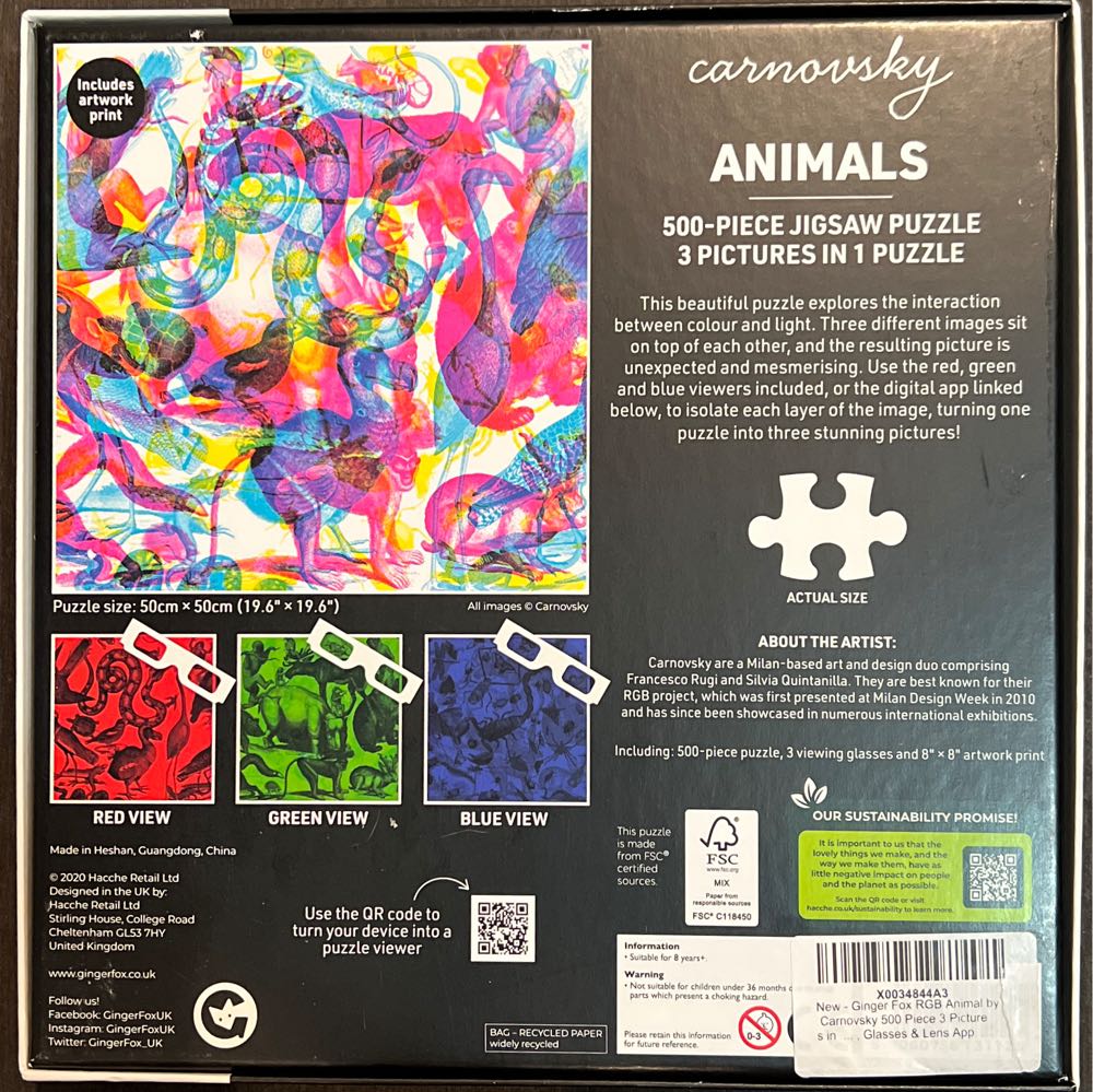 Carnovsky Animals  puzzle collectible - Main Image 2