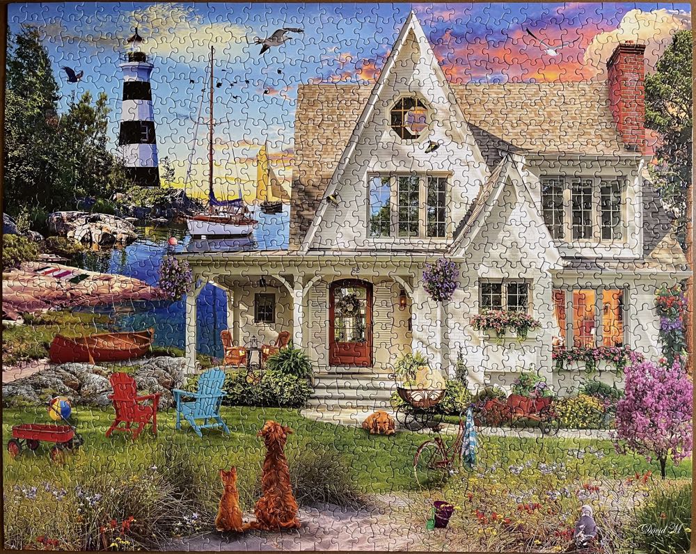 Quiet Cove - White Mountain puzzle collectible [Barcode 724819268436] - Main Image 2