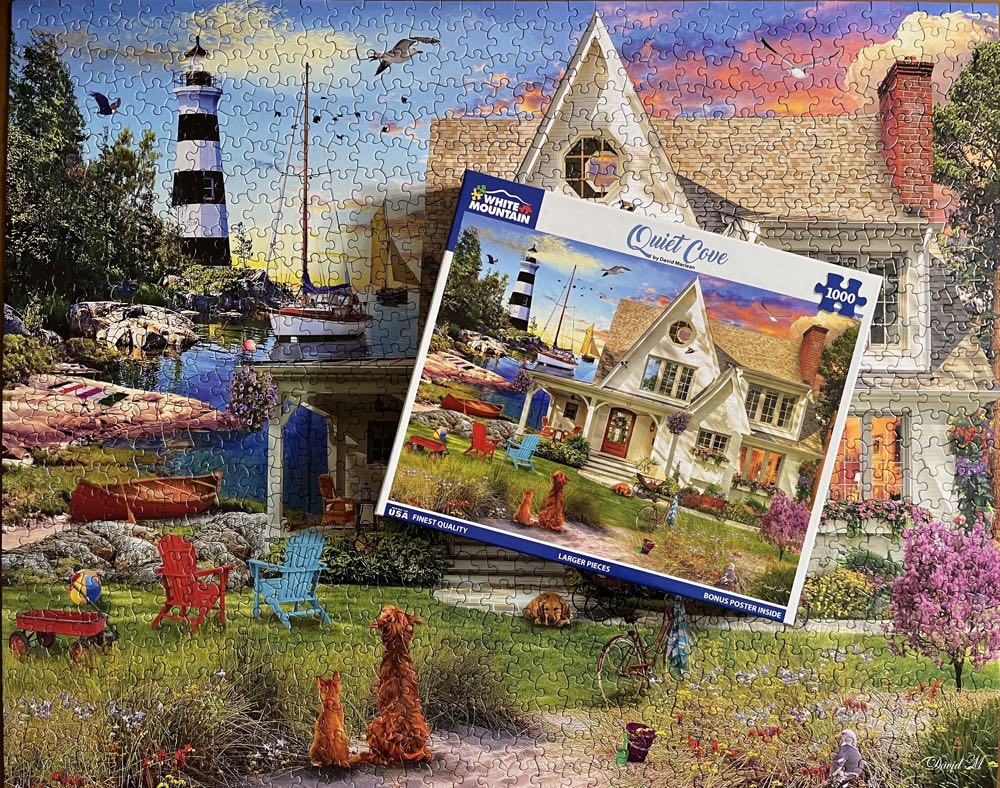 Quiet Cove - White Mountain puzzle collectible [Barcode 724819268436] - Main Image 3