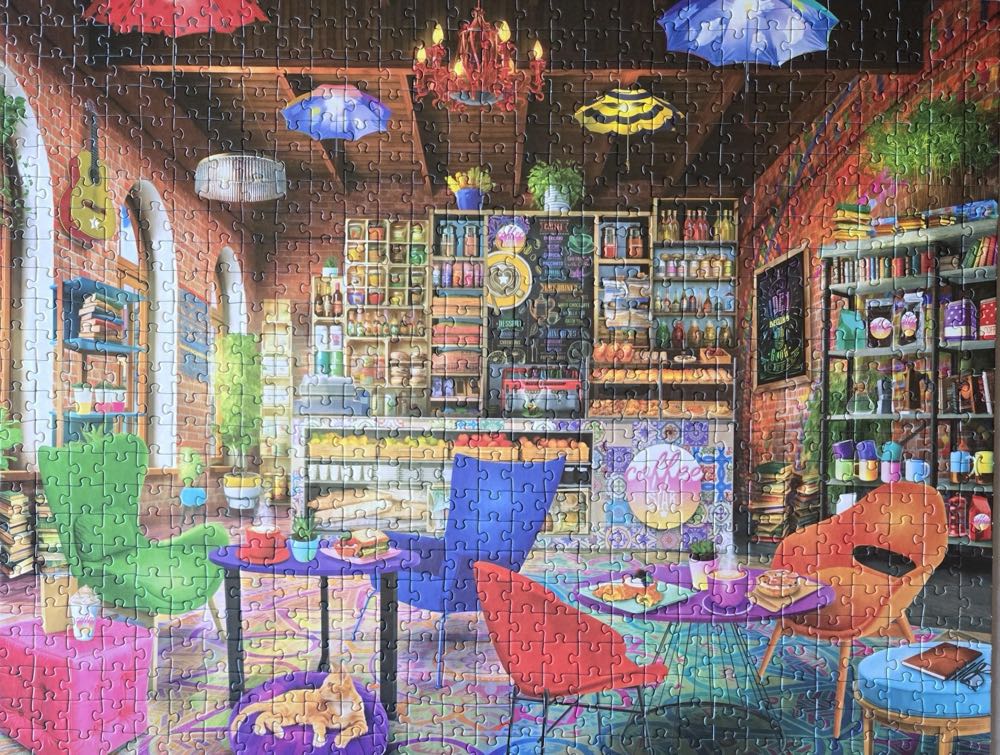 My Happy Place : Boho Coffeshop 🆕 - Rose Art puzzle collectible [Barcode 4895145450621] - Main Image 3