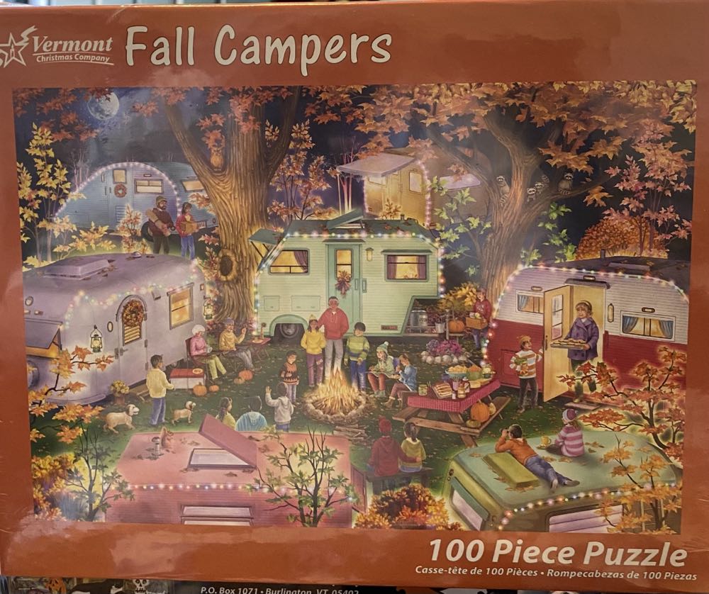 Fall Campers - Vermont Christmas Company 🇺🇸 puzzle collectible [Barcode 819273024589] - Main Image 2