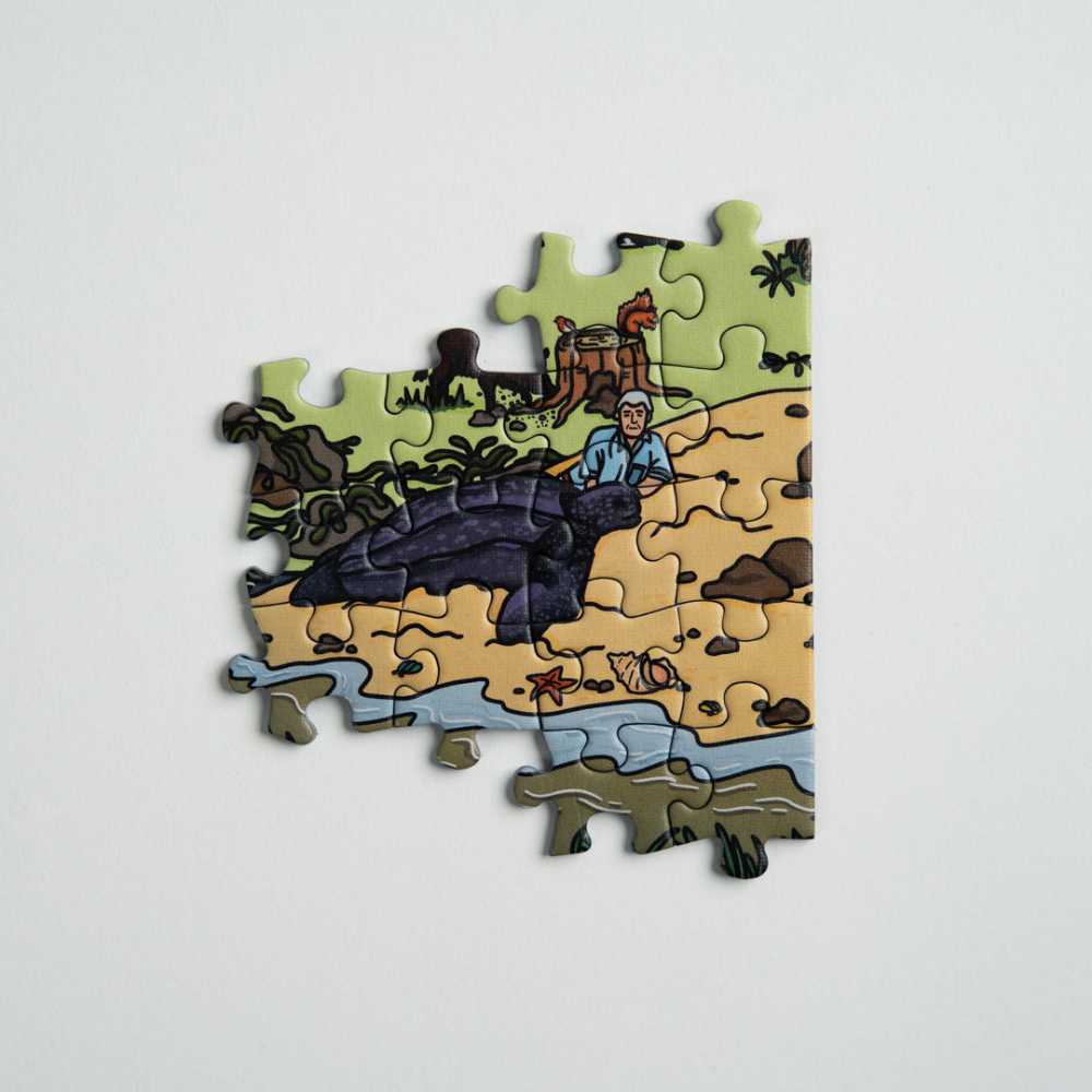 The Wonderful World Of David Attenborough  - The Original Jigsaw co. puzzle collectible [Barcode 5055783409743] - Main Image 3