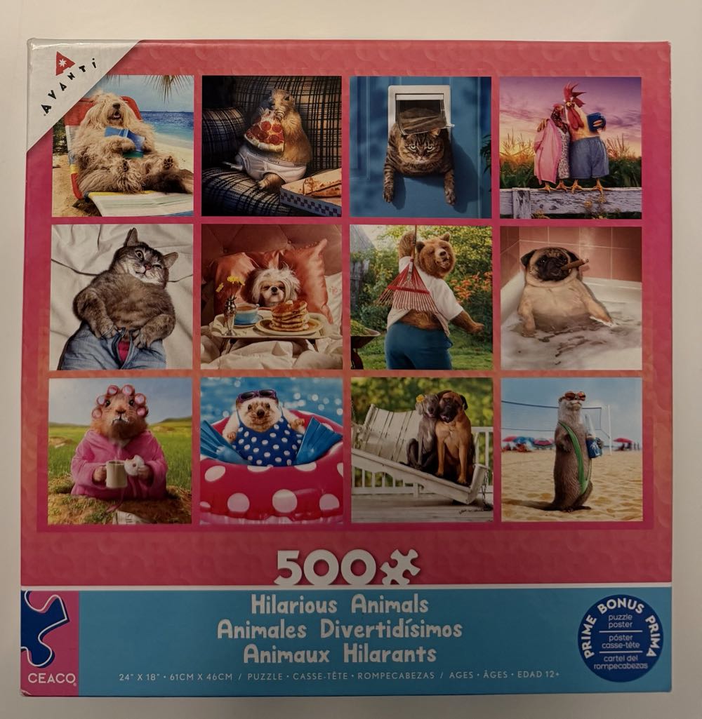 Hilarious Animals✅ - Ceaco puzzle collectible [Barcode 021081243049] - Main Image 2