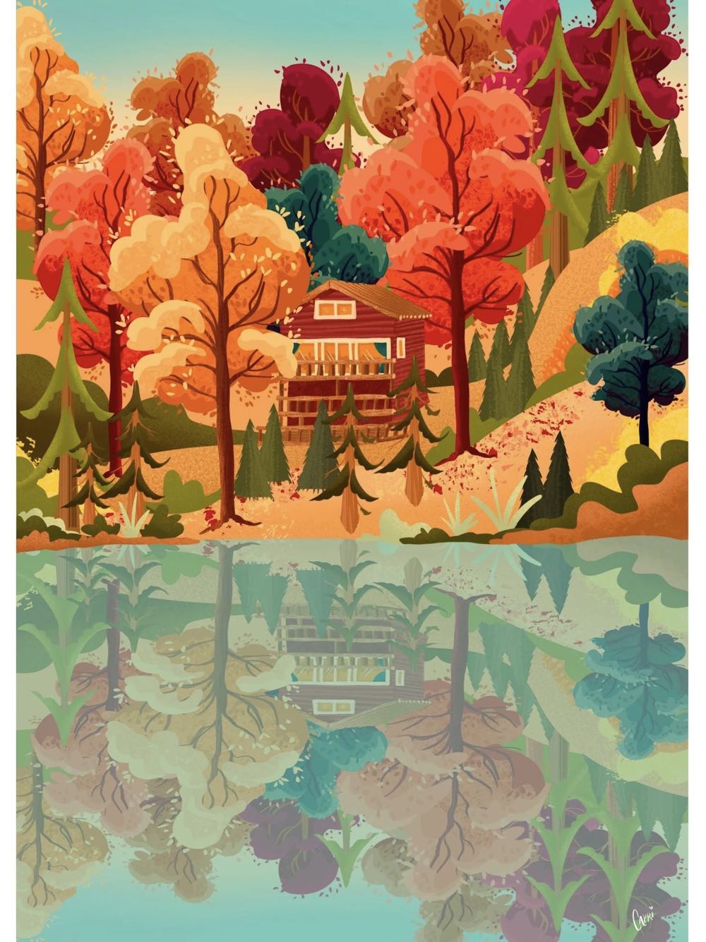 Villager Muskoka Leaves - Villager Puzzles puzzle collectible [Barcode 628942778339] - Main Image 2