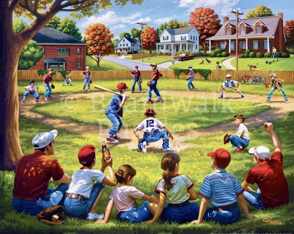 Outdoor Adventure : Up at Bat 🆕 - Boardwalk Puzzle Company puzzle collectible [Barcode 671095906104] - Main Image 2