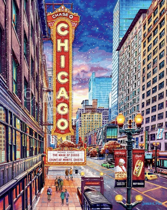 American Cities : Chicago Downtown 🆕 - Boardwalk Puzzle Company puzzle collectible [Barcode 671095905992] - Main Image 2