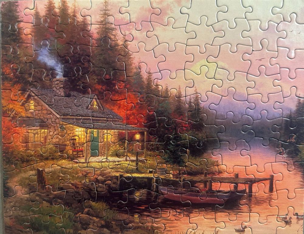 *The End Of A Perfect Day - Ceaco puzzle collectible [Barcode 021081015158] - Main Image 2