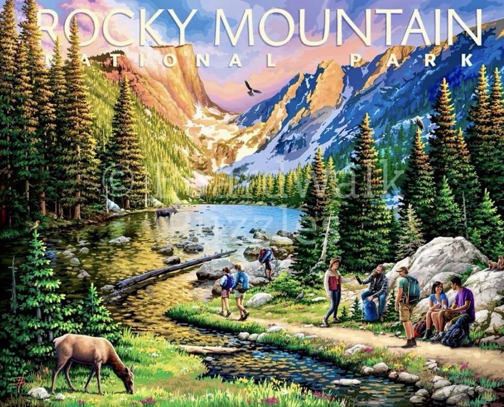 NPS : Rocky Mountain 🆕 - Boardwalk Puzzle Company puzzle collectible [Barcode 671095906173] - Main Image 2