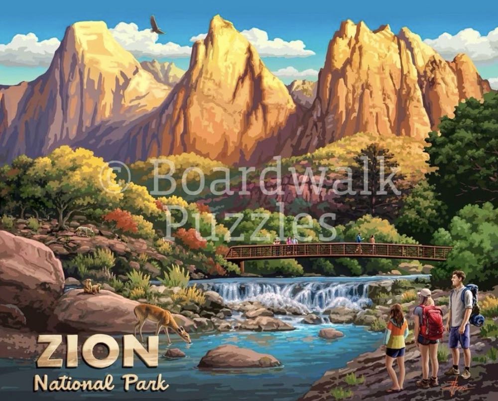 NPS : Zion 🆕 - Boardwalk Puzzle Company puzzle collectible [Barcode 671095905893] - Main Image 2