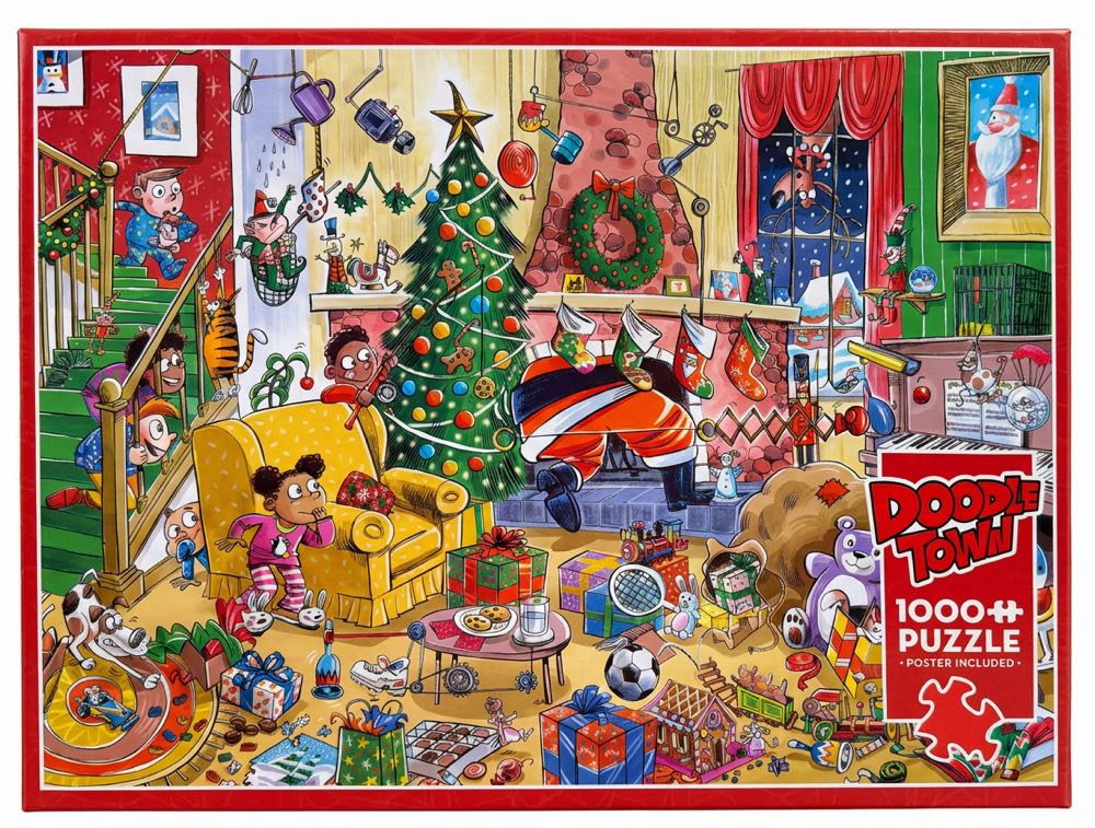 Catching Santa - Cobble Hill puzzle collectible [Barcode 625012445139] - Main Image 2