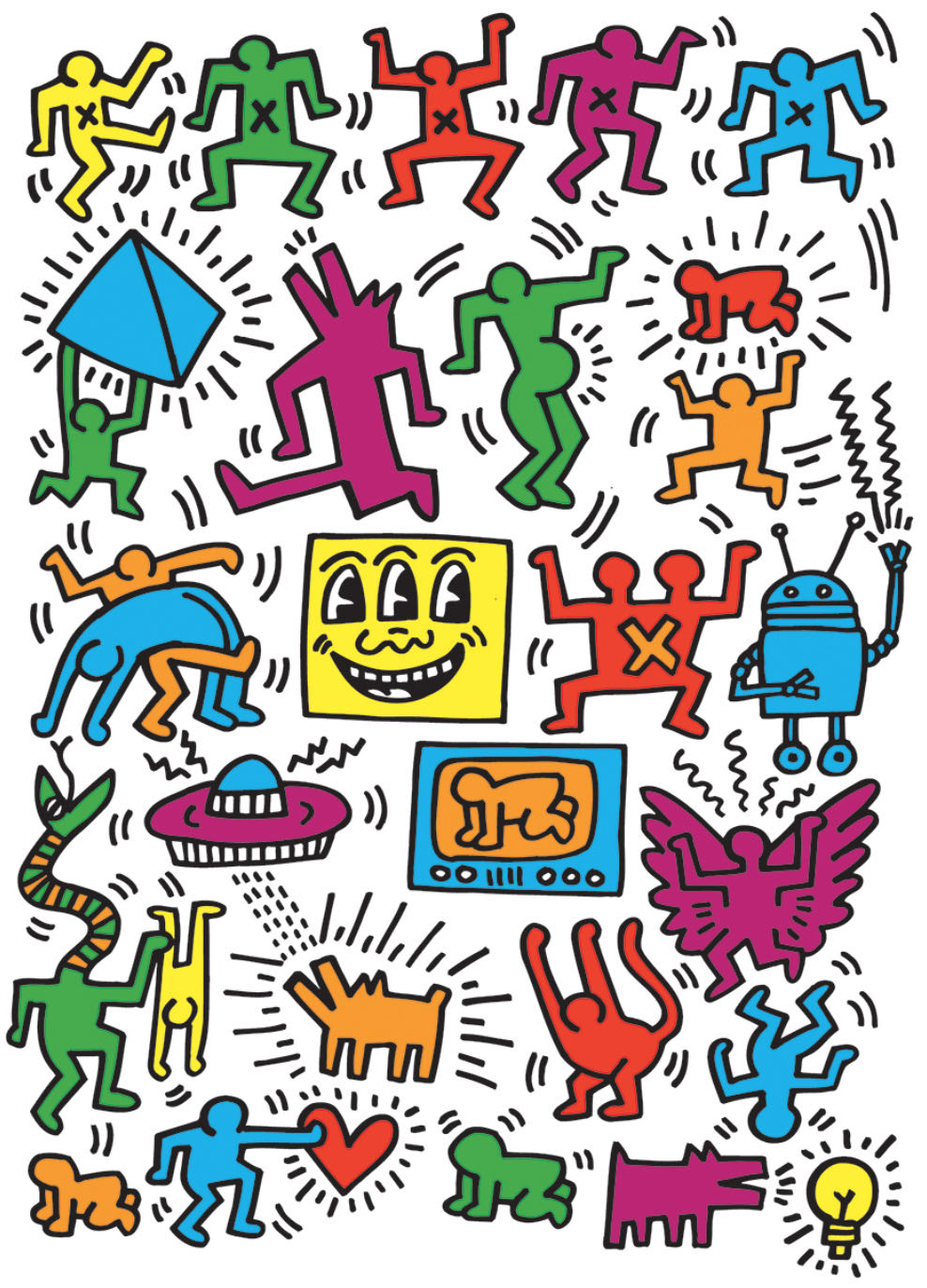 Keith Haring FOTO En SCANNEN - Schmidt Puzzle puzzle collectible [Barcode 0628136655132] - Main Image 2