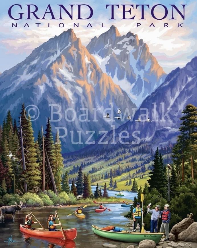 NPS : Grand Teton 🆕 - Boardwalk Puzzle Company puzzle collectible [Barcode 671095906043] - Main Image 2