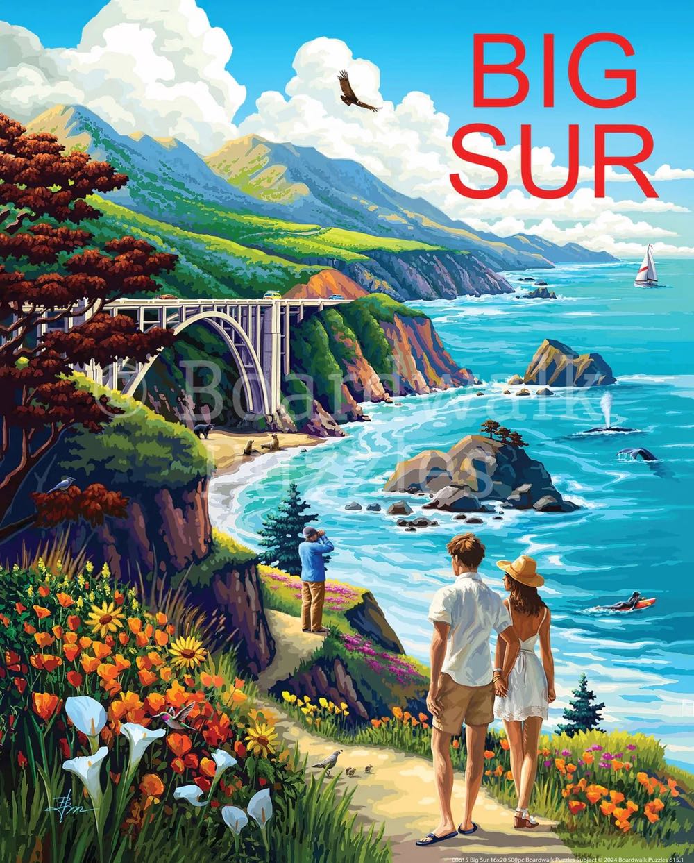 Iconic Places : Big Sur 🆕 - Boardwalk Puzzle Company puzzle collectible [Barcode 671095906159] - Main Image 2