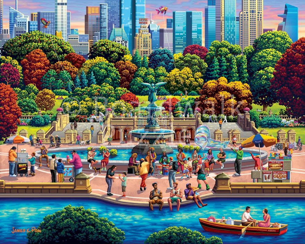 Iconic Places : New York Central Park - Boardwalk Puzzle Company puzzle collectible [Barcode 671095905688] - Main Image 2