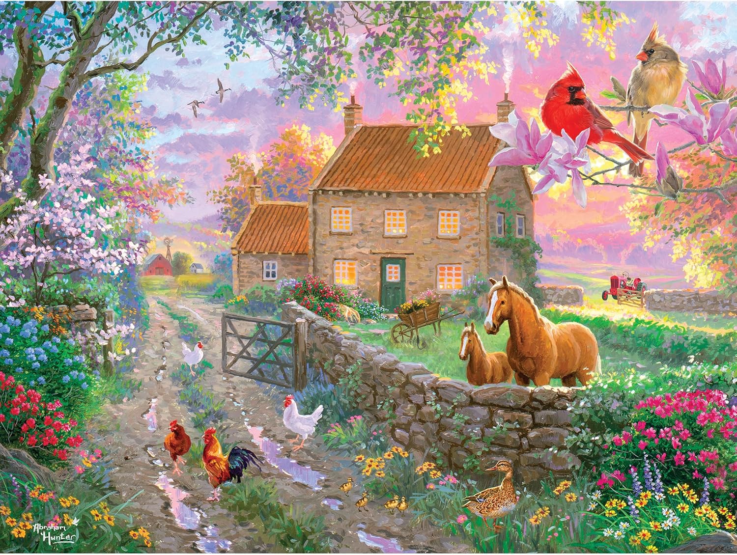 English Farm Life -  Traded - Roseart puzzle collectible [Barcode 4895145444774] - Main Image 2