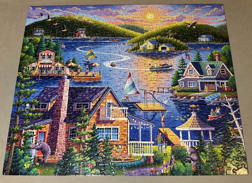 Lake House - Boardwalk puzzle collectible [Barcode 671095006293] - Main Image 2